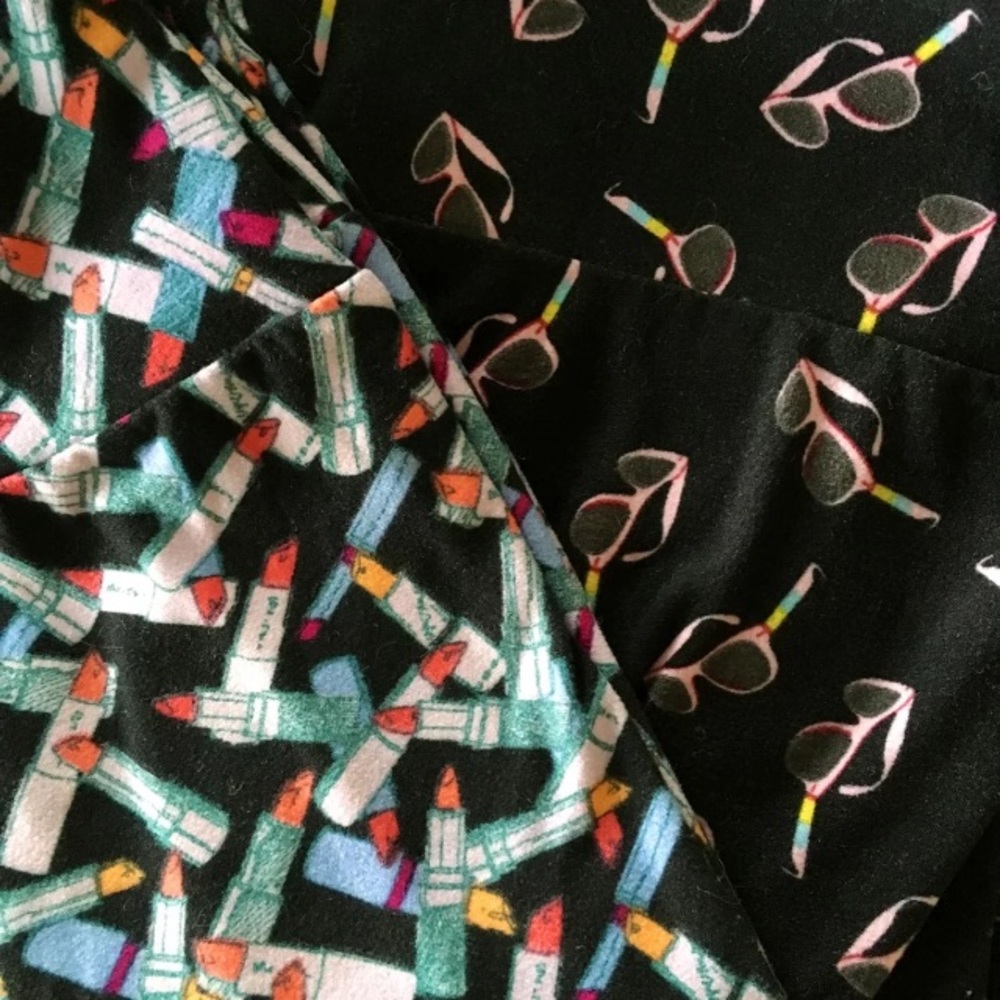 LuLaRoe leggings, lot of two, like new!